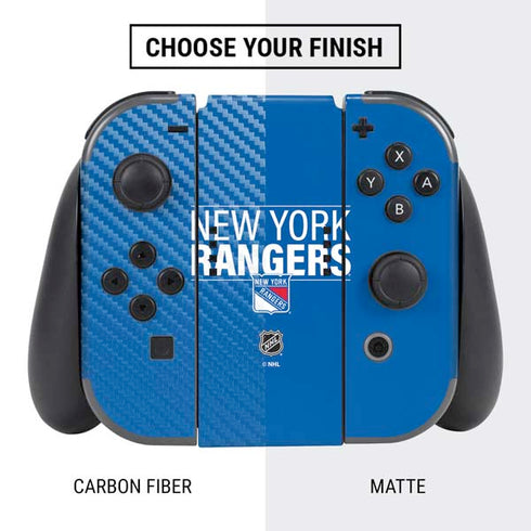 NHL New York Rangers Lineup Nintendo Switch Bundle Skin