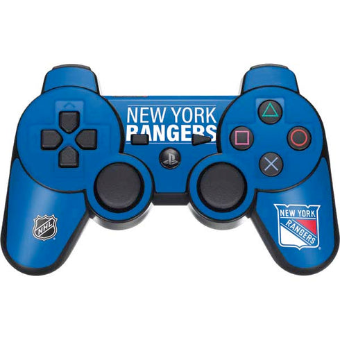 NHL New York Rangers Lineup PS3 Dual Shock wireless controller Skin