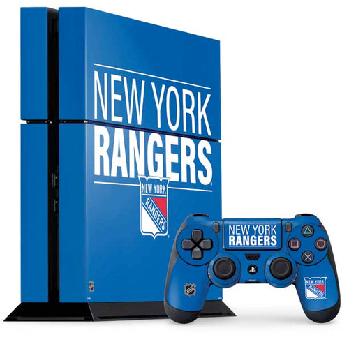 NHL New York Rangers Lineup PS4 Console and Controller Bundle Skin
