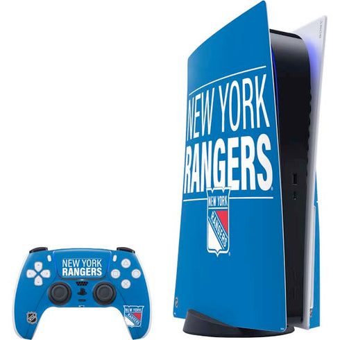 NHL New York Rangers Lineup PS5 Bundle Skin