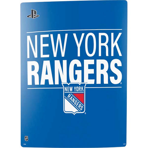 NHL New York Rangers Lineup PS5 Digital Edition Console Skin