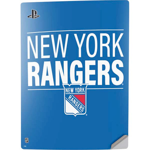 NHL New York Rangers Lineup PS5 Digital Edition Console Skin