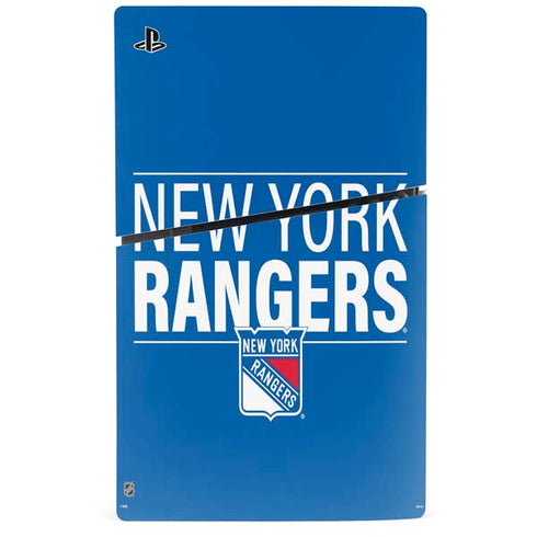NHL New York Rangers Lineup PS5 Slim Disk Console Skin