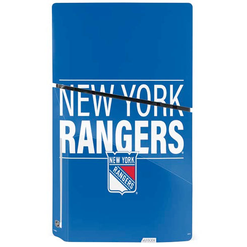 NHL New York Rangers Lineup PS5 Slim Disk Console Skin