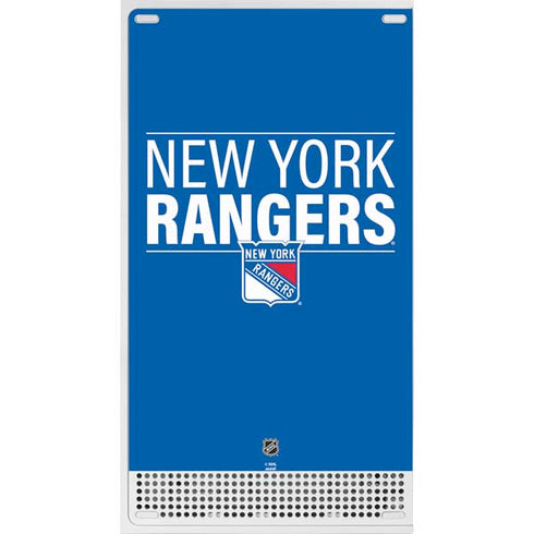 NHL New York Rangers Lineup Xbox Series S Console Skin