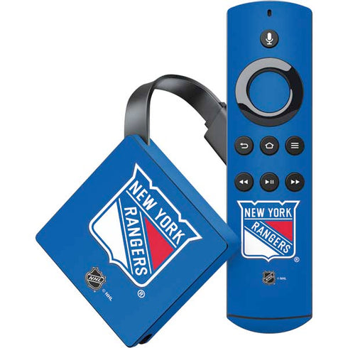 NHL New York Rangers Solid Background Amazon Fire TV Skin