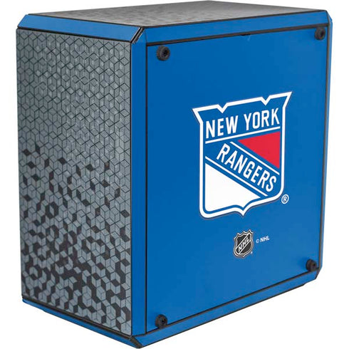 NHL New York Rangers Solid Background Cooler Master MasterBox Q300L Mini Tower Skin