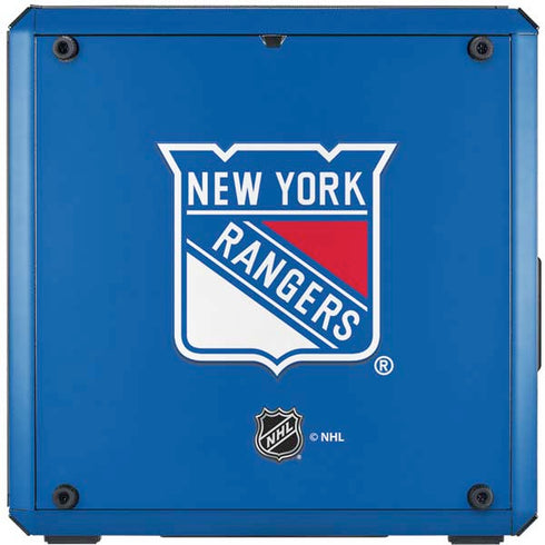 NHL New York Rangers Solid Background Cooler Master MasterBox Q300L Mini Tower Skin