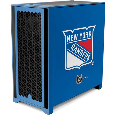 NHL New York Rangers Solid Background Corsair 4000D Tempered Glass Mid-Tower ATX Case Skin