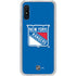 NHL New York Rangers Solid Background Galaxy A10e Clear Case