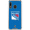 NHL New York Rangers Solid Background Galaxy A30 Clear Case
