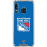 NHL New York Rangers Solid Background Galaxy A30 Clear Case