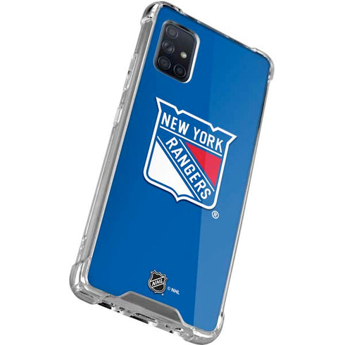 NHL New York Rangers Solid Background Galaxy A51 5G Clear Case