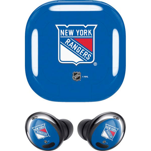 NHL New York Rangers Solid Background Galaxy Buds Pro Skin