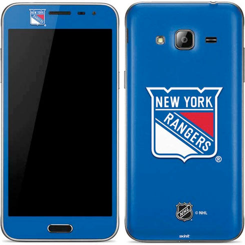 NHL New York Rangers Solid Background Galaxy J3 Skin