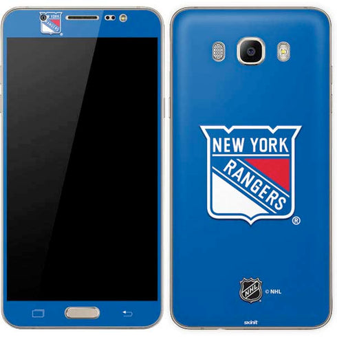 NHL New York Rangers Solid Background Galaxy J7 Skin