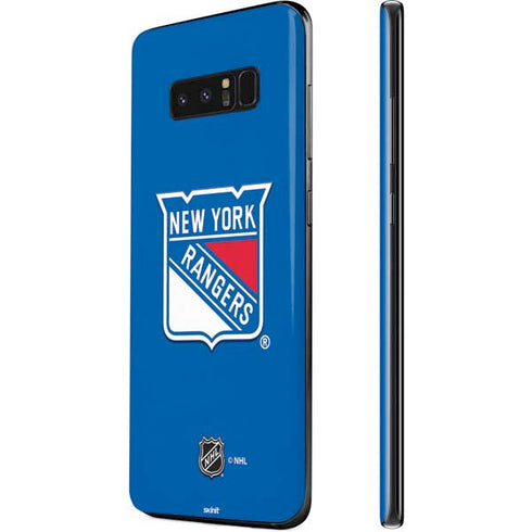 NHL New York Rangers Solid Background Galaxy Note 8 Skin