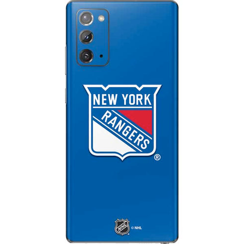 NHL New York Rangers Solid Background Galaxy Note20 5G Skin