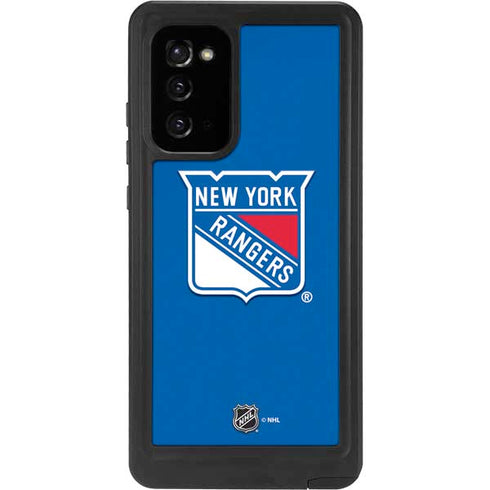 NHL New York Rangers Solid Background Galaxy Note20 5G Waterproof Case