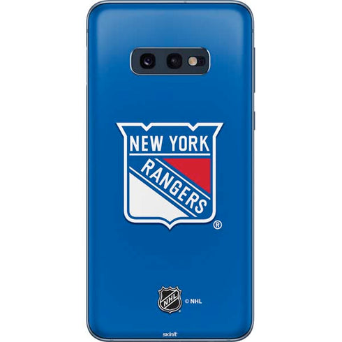NHL New York Rangers Solid Background Galaxy S10e Skin