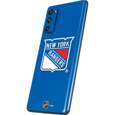 NHL New York Rangers Solid Background Galaxy S20 Fan Edition Skin