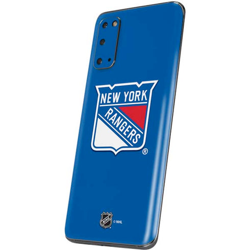 NHL New York Rangers Solid Background Galaxy S20 Skin