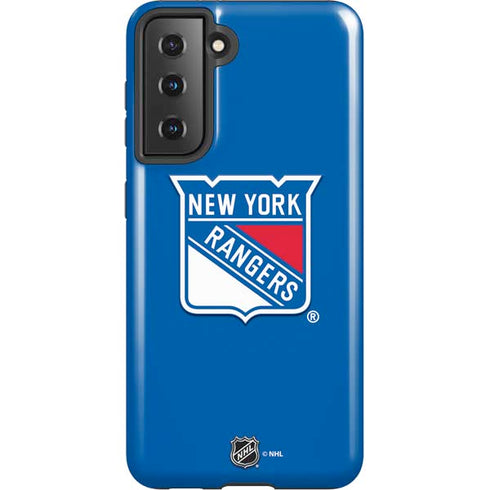 NHL New York Rangers Solid Background Galaxy S21 5G Pro Case