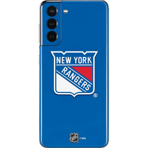 NHL New York Rangers Solid Background Galaxy S21 5G Skin