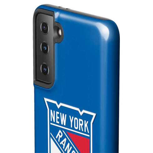 NHL New York Rangers Solid Background Galaxy S21 FE Pro Case