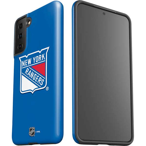 NHL New York Rangers Solid Background Galaxy S21 FE Pro Case