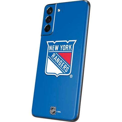 NHL New York Rangers Solid Background Galaxy S21 Plus 5G Skin