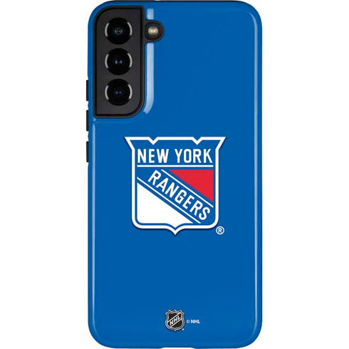 NHL New York Rangers Solid Background Galaxy S22 Plus Pro Case