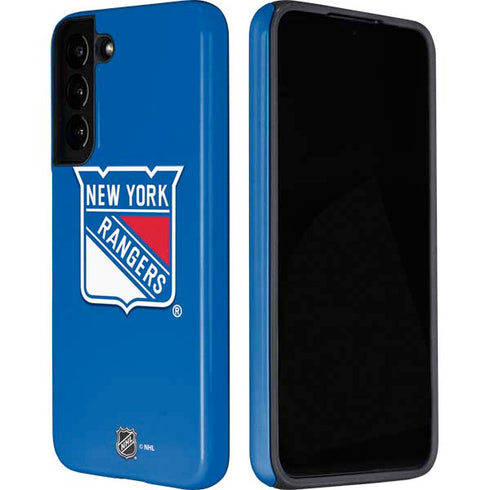 NHL New York Rangers Solid Background Galaxy S22 Pro Case