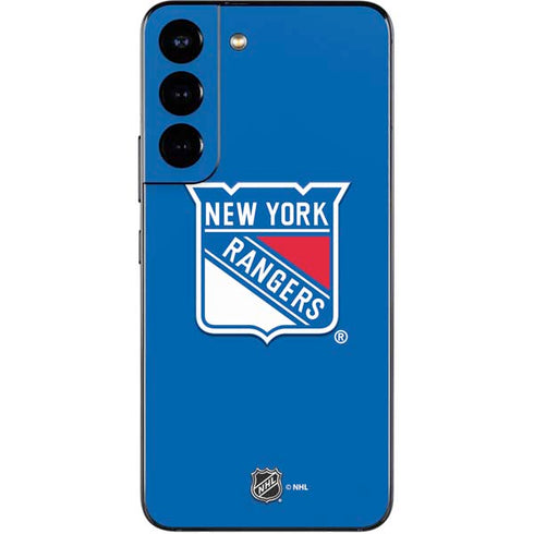 NHL New York Rangers Solid Background Galaxy S22 Skin