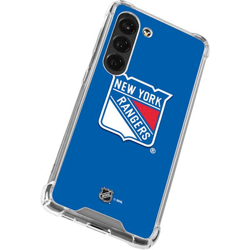 NHL New York Rangers Solid Background Galaxy S23 Clear Case