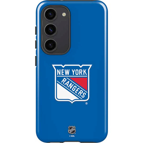 NHL New York Rangers Solid Background Galaxy S23 Pro Case