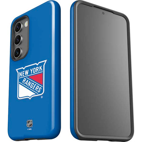 NHL New York Rangers Solid Background Galaxy S23 Pro Case