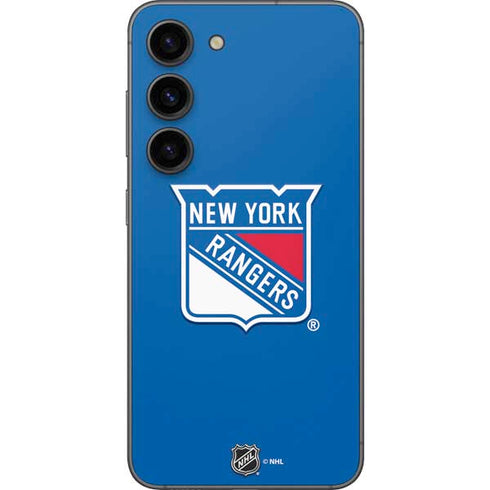 NHL New York Rangers Solid Background Galaxy S23 Skin