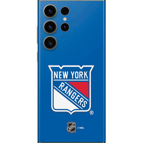 NHL New York Rangers Solid Background Galaxy S23 Ultra Skin