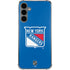 NHL New York Rangers Solid Background Galaxy S24 Plus Clear Case