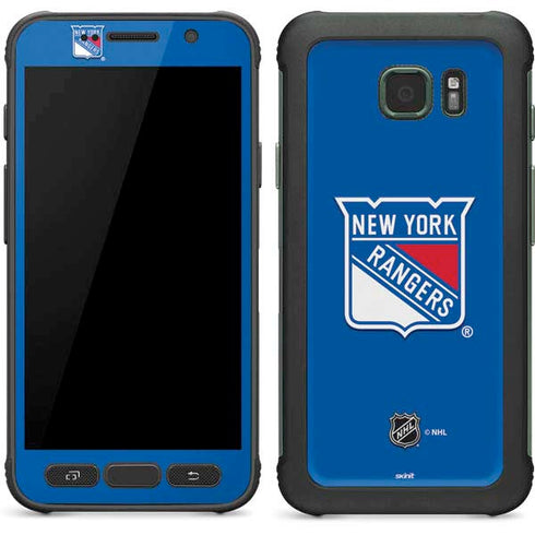NHL New York Rangers Solid Background Galaxy S7 Active Skin