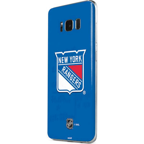 NHL New York Rangers Solid Background Galaxy S8 Skin