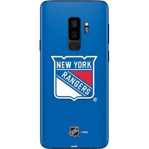 NHL New York Rangers Solid Background Galaxy S9 Plus Skin