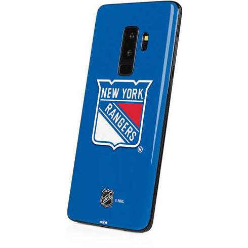 NHL New York Rangers Solid Background Galaxy S9 Plus Skin