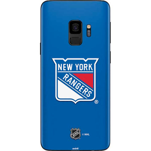 NHL New York Rangers Solid Background Galaxy S9 Skin
