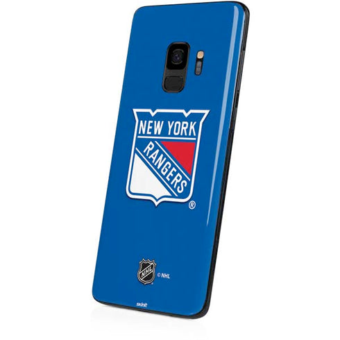 NHL New York Rangers Solid Background Galaxy S9 Skin