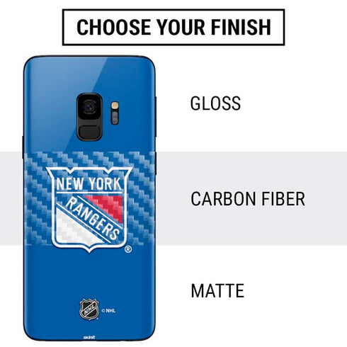 NHL New York Rangers Solid Background Galaxy S9 Skin