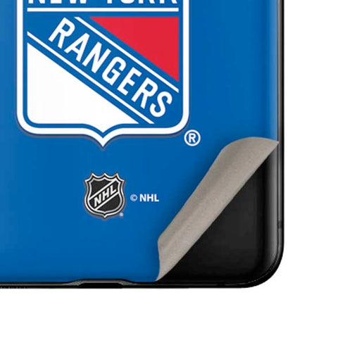 NHL New York Rangers Solid Background Galaxy Z Flip Skin