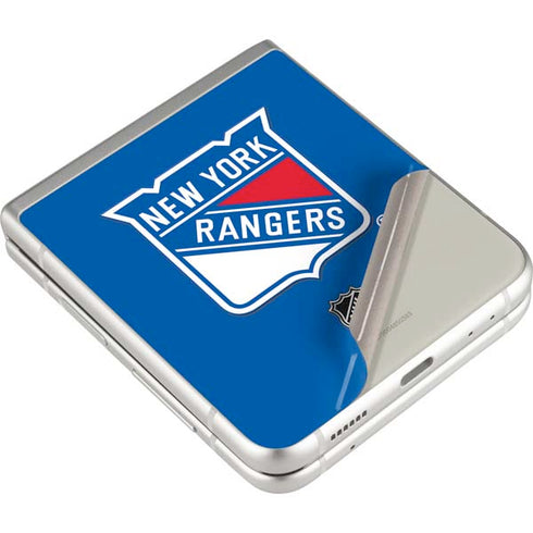 NHL New York Rangers Solid Background Galaxy Z Flip3 5G Skin