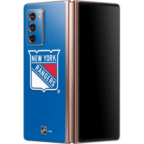NHL New York Rangers Solid Background Galaxy Z Fold2 5G Skin